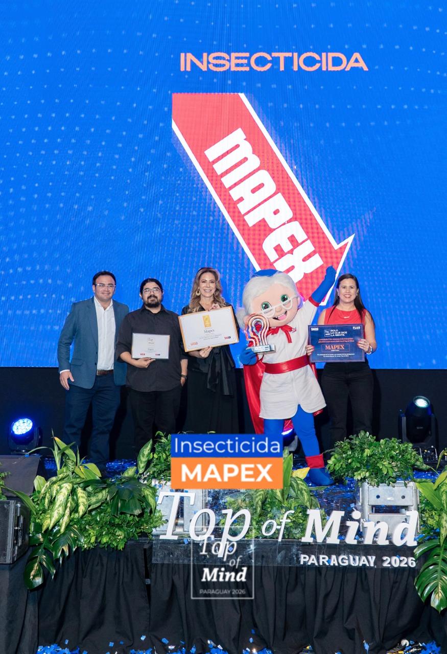 MAPEX reafirma su liderazgo: 15 años consecutivos como Top of Mind en Paraguay